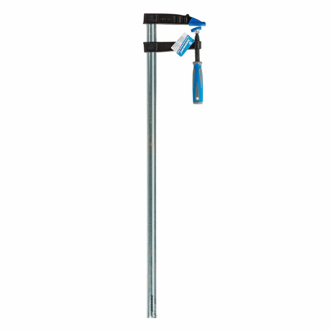 Silverline F-klem lijmklem - metaal - klemcapaciteit 500 x 120 mm - comfortgreep, kunststof kaakbeschermers - voor zware klussen