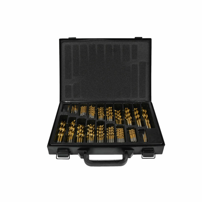 Hofftech 170-delige HSS titanium boorset - veelzijdig en duurzaam - inclusief metalen koffer