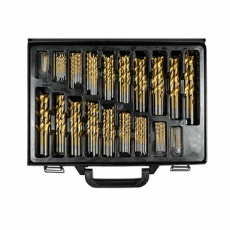 Hofftech 170-delige HSS titanium boorset - veelzijdig en duurzaam - inclusief metalen koffer