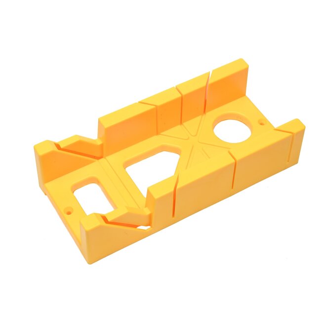 Benson Verstekbak - 45 en 90 graden - Geel - Kunststof - 30x14x8 cm