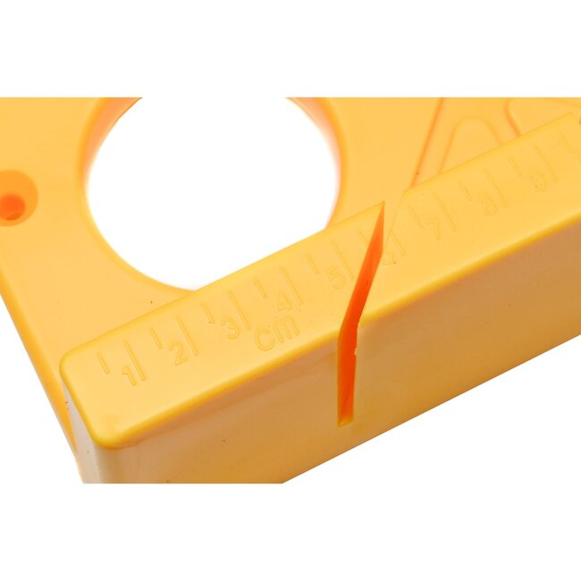 Benson Verstekbak - 45 en 90 graden - Geel - Kunststof - 30x14x8 cm