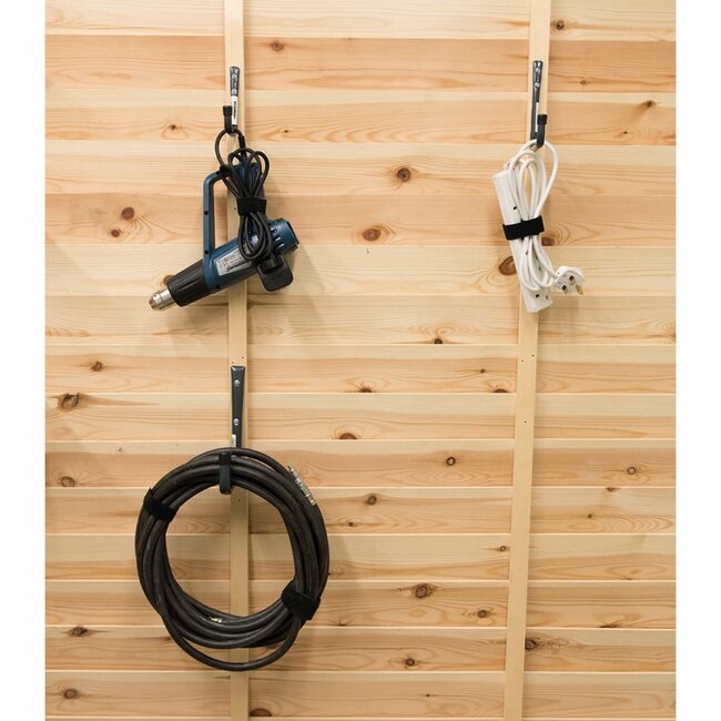 Fixman Kabelbinders met klittenband - nylon - herbruikbaar - 30 cm - zwart - 10 stuks - voor kabels, touwen en slangen