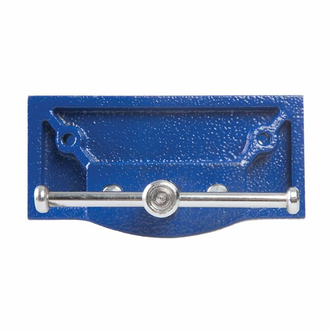 Silverline bankschroef voor schrijnwerk - gietijzer - kaakcapaciteit 150 mm - chroomkleurige handgreep - voor klemwerk op werkbank