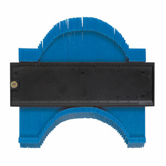 Silverline Profielmeter profielaftaster - duurzaam kunststof - 125 mm lengte, 45 mm diepte - vormen overbrengen - tegels en vloeren