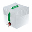 Silverline watertank - voedselveilig pvc - opvouwbaar met kraan - 20 liter - plat op te bergen - kamperen, tuin en reizen