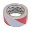 Fixman veiligheidstape - anti-slip en veiligheidsmarkering - 50 mm x 33 m - PVC - rood-wit - voor vloermarkering