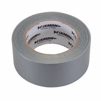 Fixman Duct Tape - Heavy Duty - 50 mm x 50 meter - Zilver