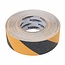 Fixman antisliptape - pvc met aluminiumoxide - water- en chemisch bestendig - 50 mm x 18 m - zwart/geel - traptreden