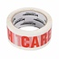 Fixman Inpaktape - Handle With Care - 48 mm x 66 meter - 6 stuks - wit met rode letters