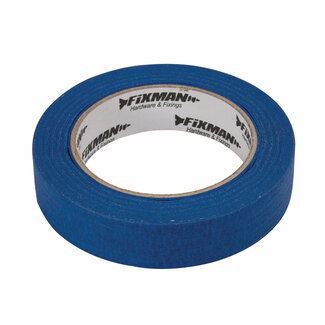 Fixman UV-bestendige afplaktape - blauw - 25 mm x 50 meter - buitengebruik