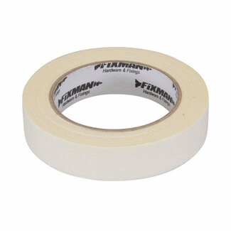 Fixman Afplaktape - Schilders Tape - Zwakke Lijmlaag - 25 mm x 50 meter