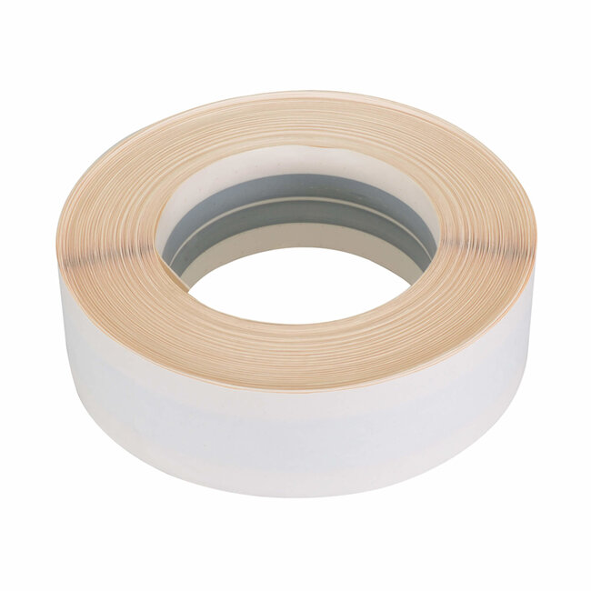 Fixman Gipsplaat hoektape papier met verzinkt staal - flexibel en roestbestendig - 50 mm x 30 m - voor binnen- en buitenhoeken