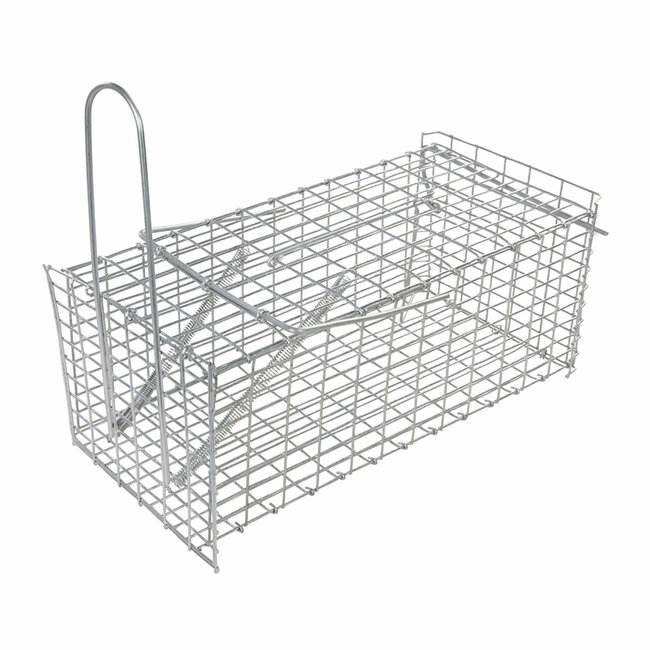Fixman Inklapbare rattenval - gegalvaniseerd draad - herbruikbaar - 30 cm