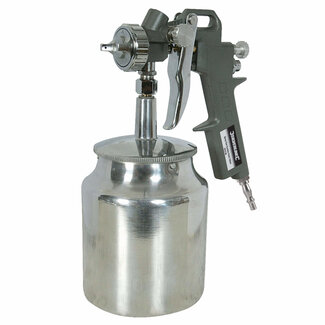 Silverline Aanzuig verfpistool - verstelbaar spraypatroon - 750 ml capaciteit - ergonomische grip
