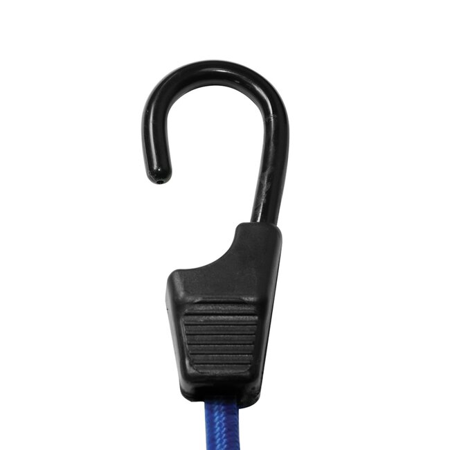 Silverline elastische spanbanden - rubber met PP-hoes - lading zekeren - 8 mm x 400 mm - blauw - 6 stuks - auto en aanhanger