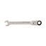 Silverline Flexibele steek-ringratelsleutel - 13 mm - 180 graden kantelbare kop - Hoogglans afwerking