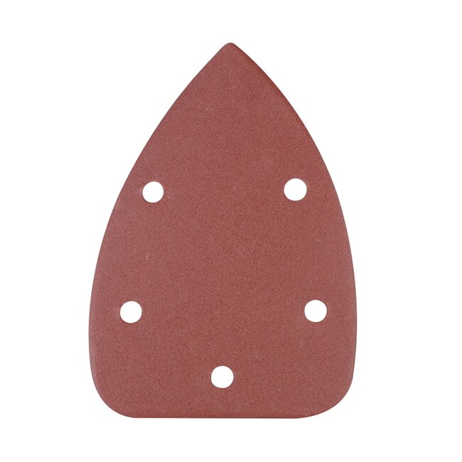 Silverline Delta schuurvellen aluminiumoxide klittenband korrel 240, 140 mm, bruin, 10 stuks, fijnschuren hout en metaal