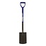 Silverline Spitspade - gehard staal met epoxylaag en hamerafwerking - 100 cm - natuurkleur - inclusief steel - graven in de tuin