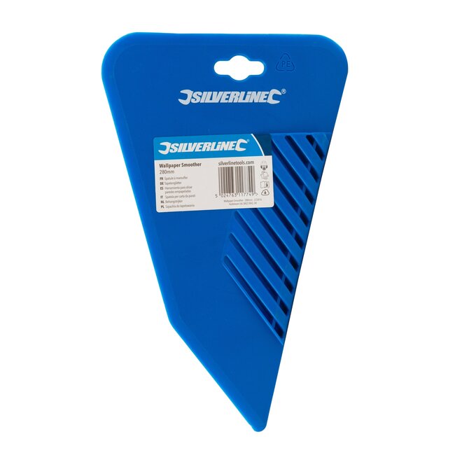 Silverline Ergonomische behangstrijker - flexibel - 280 mm - geribbeld handvat