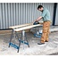 Silverline Heavy-Duty schraag - verstelbare hoogte - maximale belasting 150 kg - inklapbaar - 685 mm breed