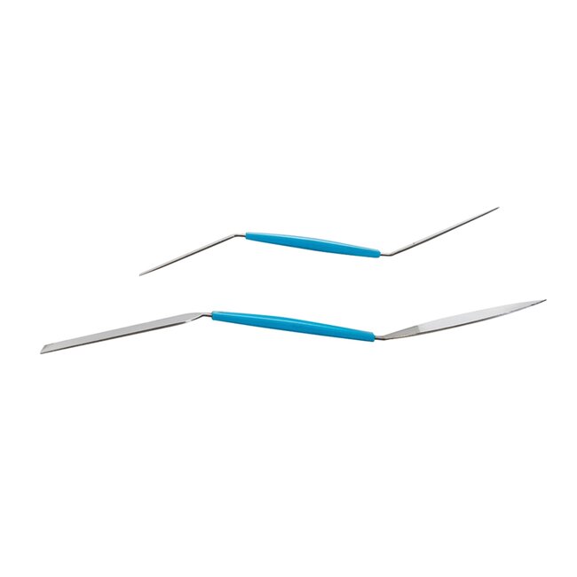 Silverline Paleerijzers - flexibel staal - 8x192 mm & 26x254 mm - zilver - 2 stuks - voor afwerking rond leidingen en schakelaars