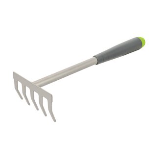 Silverline Roestbestendige hand tuinhark - 290 mm - Staal - Poeder gecoate kop