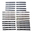 Silverline Set decoupeerzaagbladen - hout en metaal - T-schacht - 30-delig