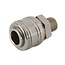 Silverline Euro Luchtslang Snelkoppeling - Mannelijke Draad 1/4 inch BSP