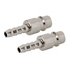 Silverline Euro Luchtslang Koppeling - 8 mm Slangeind - 2 stuks Silverline Euro Luchtslang Koppeling - 8 mm Slangeind - 2 stuks