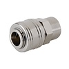 Silverline Euro Luchtslang Snelkoppeling - Vrouwelijke Draad 1/4 inch BSP Silverline Euro Luchtslang Snelkoppeling - Vrouwelijke Draad 1/4 inch BSP