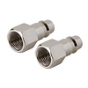 Silverline Euro Luchtslang Bajonetkoppeling - Vrouwelijke Draad 1/4 inch BSP - 2 stuks Silverline Euro Luchtslang Bajonetkoppeling - Vrouwelijke Draad 1/4 inch BSP - 2 stuks