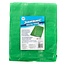 Silverline Dekzeil extra sterk - polyethyleen 140 g/m2 - waterdicht, scheurvast, UV-bestendig - 3 x 4 meter - groen - aanhanger