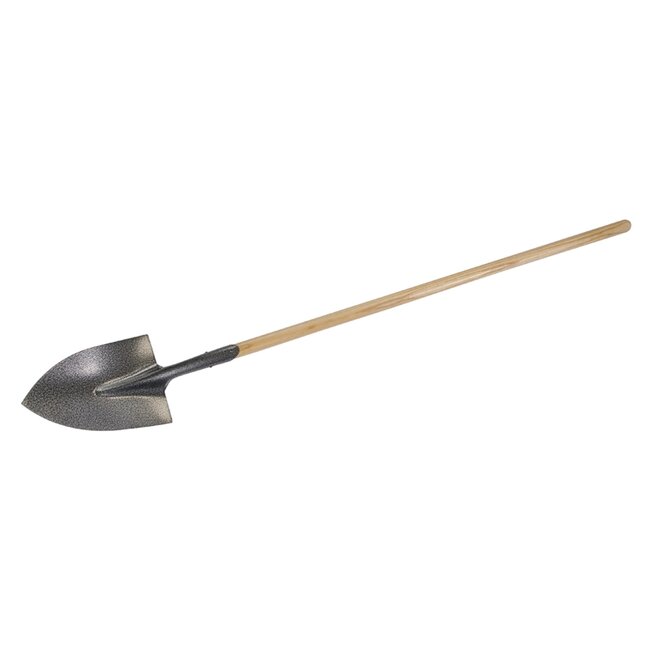 Silverline Puntspade - gehard staal en gelakt hardhout - v-vormig blad - 162 cm - blad 35 x 24 cm - graven in harde grond