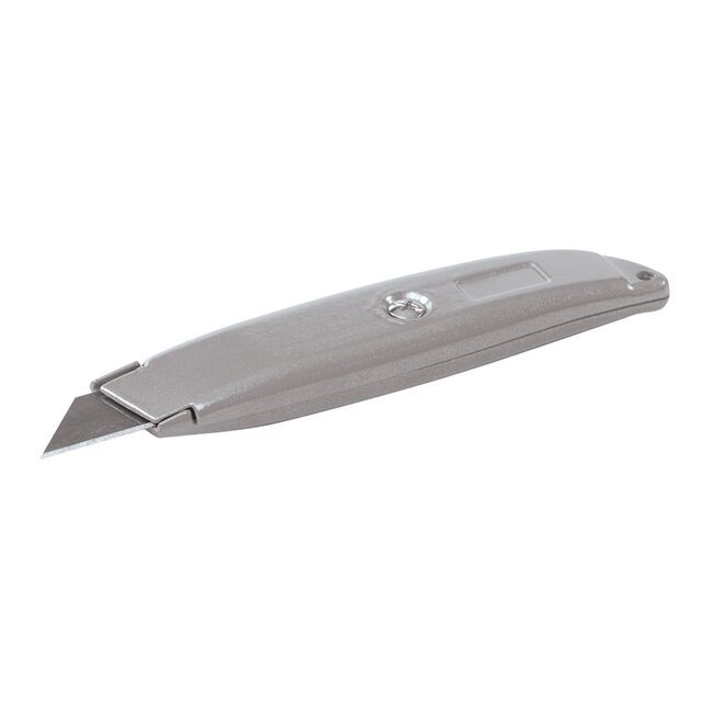 Silverline Intrekbaar stanleymes - aluminium frame - heavy-duty blad - 150 mm - zilver