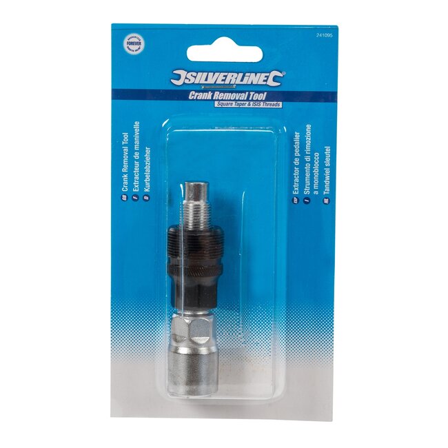 Silverline Cranktrekker voor vierkant en ISIS - koolstofstaal - 16 mm/14 mm - chroom - roestbestendig - fietsreparatie