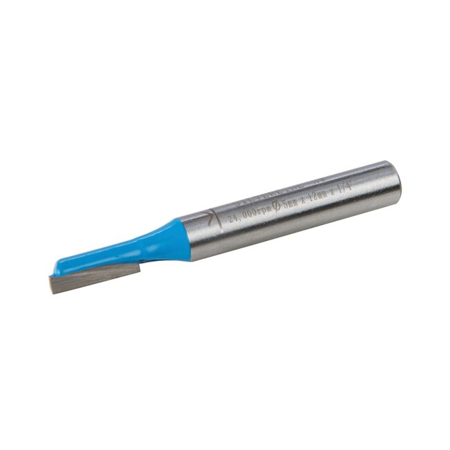 Silverline Rechte metrische groeffrees - gehard staal - TCT snijranden - 5 x 12 mm