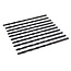 Silverline Lange metaalboor HSS-R - Ø 5 x 132 mm - 10 stuks - zwart oxide coating