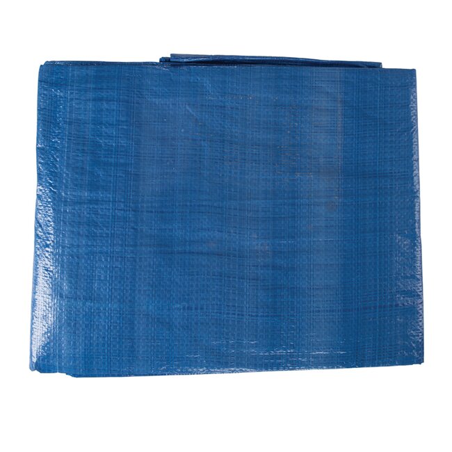 Silverline Afdekzeil - polyethyleen - scheur-, water-, schimmel- en UV-bestendig - 240 x 300 cm - blauw - voor aanhanger en lading