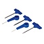 Silverline Handboor- en priemenset - 5-delig - T-handvaten - Diverse maten