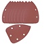 Silverline Delta schuurvellen - klittenband - 140 mm - korrel 60 - 10 stuks