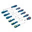 Silverline Schroevendraaierset - Platkop en kruiskop - Magnetisch - Ergonomisch - 12-delig