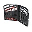 Silverline Complete dopsleutel set met T-handvat - 16-delig - chroom vanadium - soft-grip