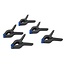 Silverline Veerklemmen - 110 mm kaak - Soft-grip pads - 5 stuks