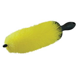 Silverline Grille- en velgenborstel - polypropyleen haren, rubber handgreep - extra lang - 370 mm - krasvrij reinigen voor auto