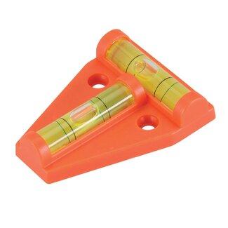 Silverline Verticaal mini kruiswaterpas - 60 x 45 mm - 2 libellen - UV-bestendig