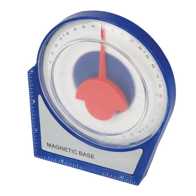 Silverline Hellingsmeter - Magnetisch - 100 mm - Blauw