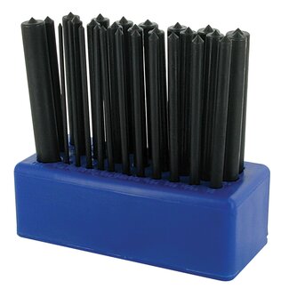 Silverline Ponsen set - 28-delig - Ø 2,4 t/m 13,4 mm - Scherpe punten - Nauwkeurige markering
