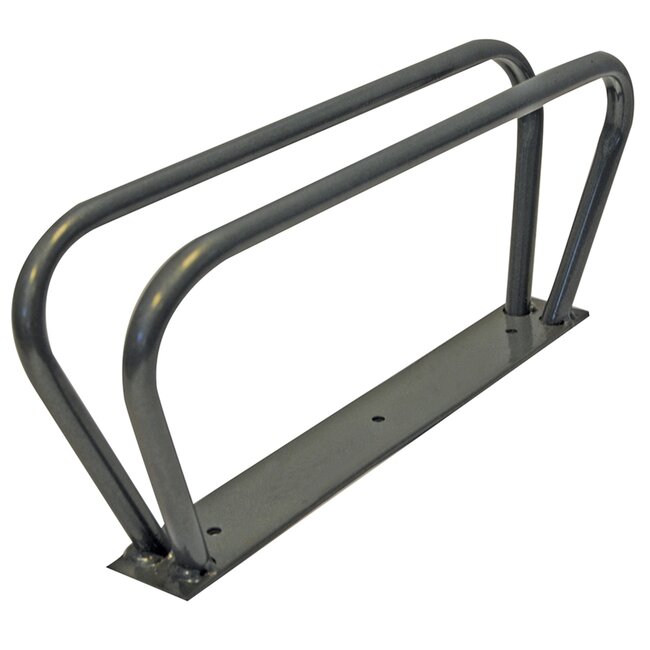 Silverline Fietsrek wandmontage - staal - roestbestendig - voor banden tot 6.35 cm - grijs - voor 1 fiets - schuur en tuin