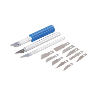 Silverline Precisie scalpelset - 16-delig - aluminium handvaten - magnetische opbergkoffer