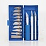 Silverline Precisie scalpelset - 16-delig - aluminium handvaten - magnetische opbergkoffer
